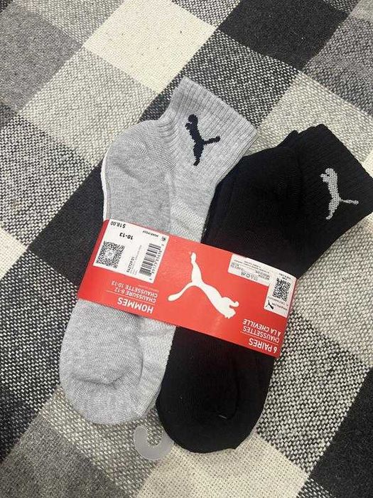 Шкарпетки Puma men's half terry quarter-length socks (6 пар)
