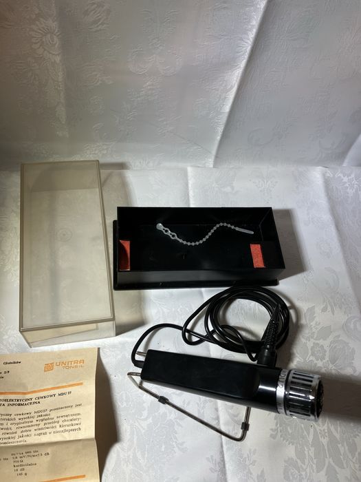Nowy Mikrofon Unitra Tonsil mdu 27 Prl Vintage