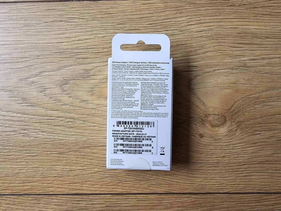 Nowa ładowarka Samsung 25W USB-C EP-T2510