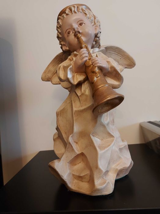 Estatuetas Anjos em Gesso pintados à mão