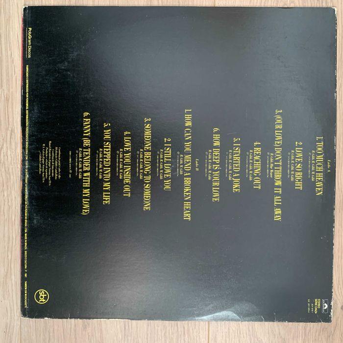 Vinil Bee Gees/Chicago If You Leave me Now/Peabo Bryson Roberta Flack