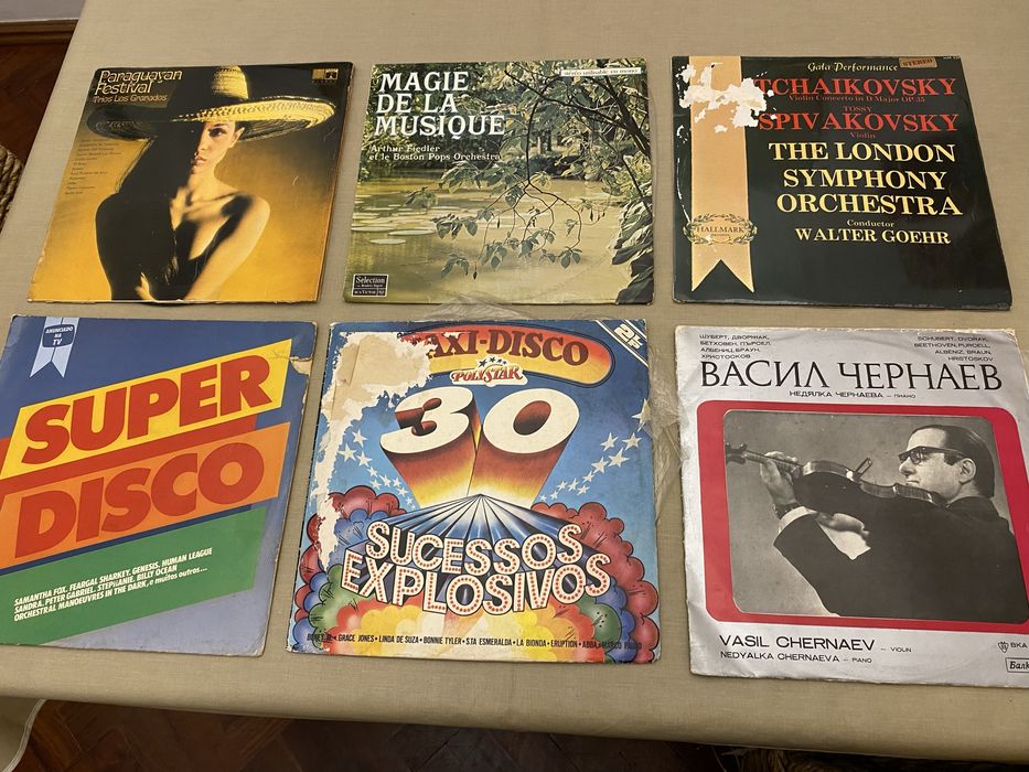 Discos LP de vinil (9unidades) Conjunto €15