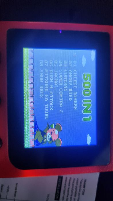 Mini Consola Retro Gaming com mais de 400 jogos de Arcade de 8 bits