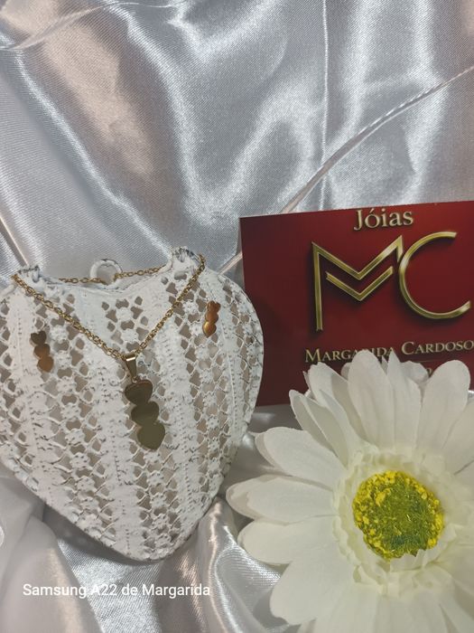 Conjunto de colar +brincos