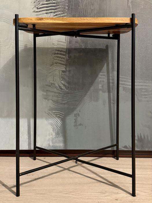 mesa, apoio, cabeceira, metal, madeira, zara, rustica