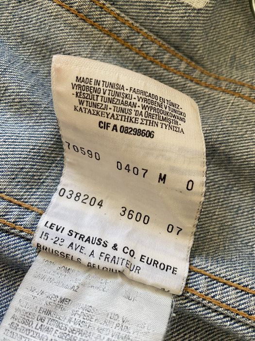 Kurtka jeansowa z kieszeniami jasny jeans oryginał Levi’s M 38