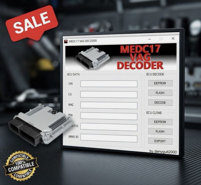 MEDC17 VAG Decoder - PIN CS MAC IMMO ECU Clone VW Audi Skoda