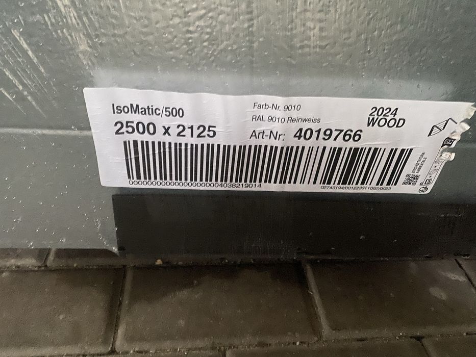 Brama Garażowa Hormann Isomatic 500 Kompletna 2500 x 2125 Wiśniowski