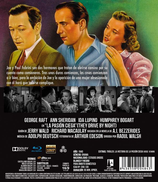 La Pasión Ciega/Vidas Noturnas (Blu-Ray)-Legendado em Brasileiro
