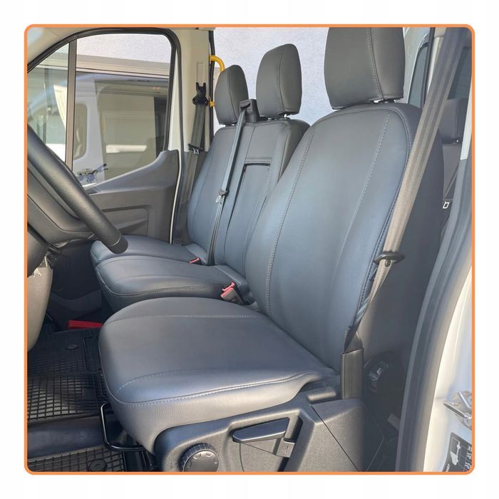 Pokrowce na fotele Ford Transit Custom 3 os. Szyte ręcznie na miarę