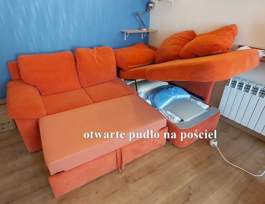 Kanapa ruda narożnik