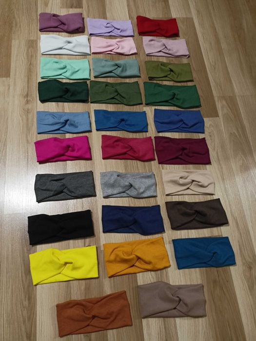 5 opasek na włosy na głowę handmade