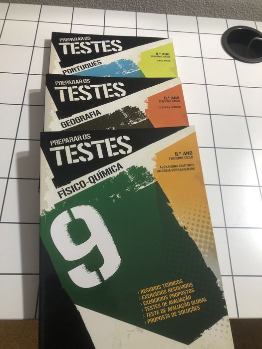 Livros preparar os testes 9º ano