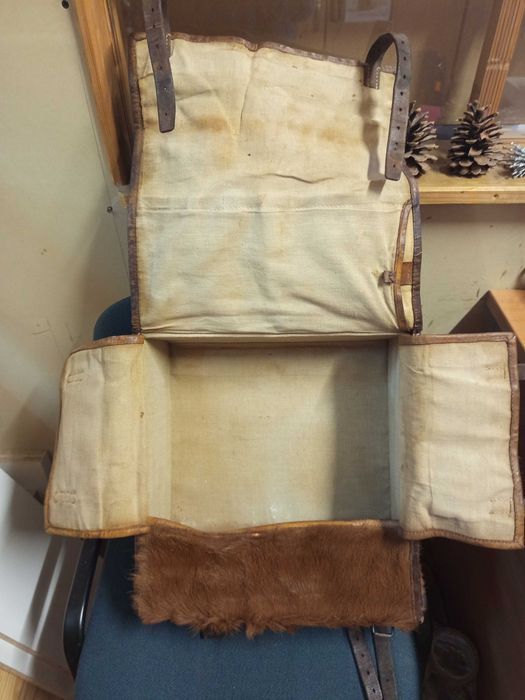 Stary wojskowy plecak futrzak Szwajcaria lata 50-te