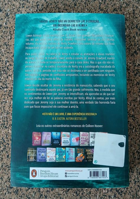 Livro - Verity (Colleen Hoover)