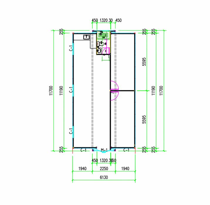 Casa Pré-Fabricada T2 Moderna 72m² – Nova