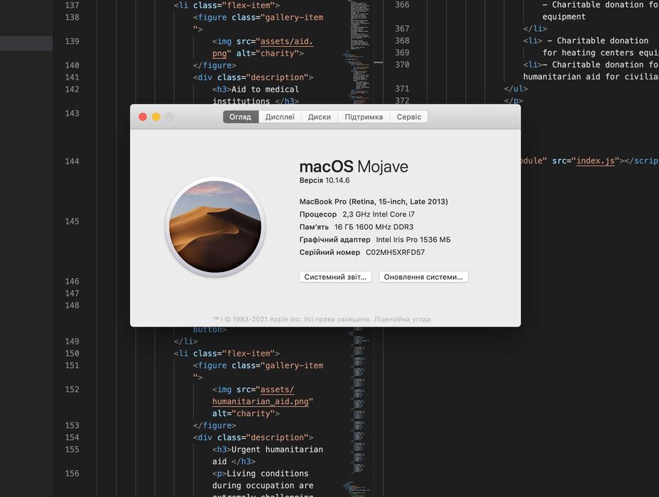 Macbook Pro Retina 15' Late 2013 A1398