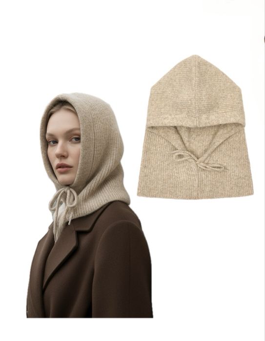 Вязаный капор капюшон балаклава