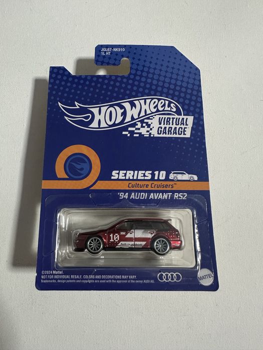 Hot Wheels NFTG Garage Serie 10 - Audi Avant RS2 Del 1994, Scala 1:64, Edizione Limitata (1/3000)