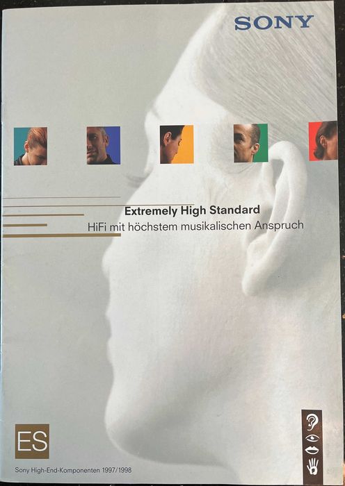 SONY 1997/1998 RARYTAS - SERIA ES Prospekt Katalog HI-END