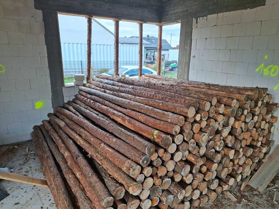 Stemple budowlane po jednej budowie