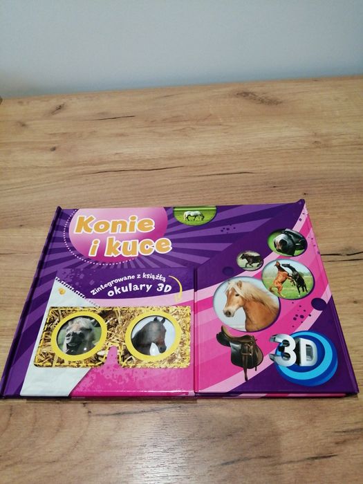 Książka "Konie i kuce" z okularami 3D