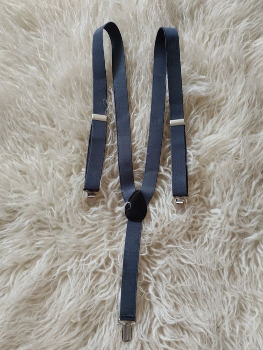 Szelki do spodni męskie regulowane elastyczne eleganckie szare