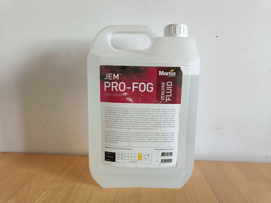 Płyn do dymu JEM Pro-Fog Fluid High Density 5L (prawie pełny)