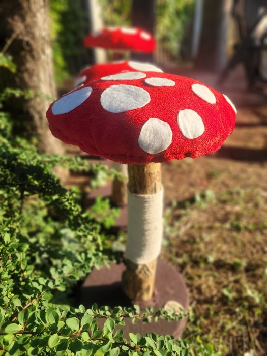 DRAPak z naturalnego drewna, Muchomor do DRAPania dla Twojego Kota