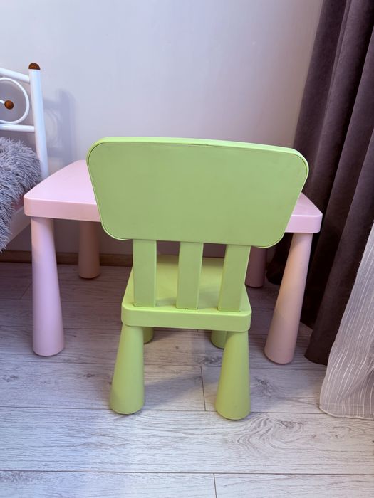 Детский стол и стул IKEA