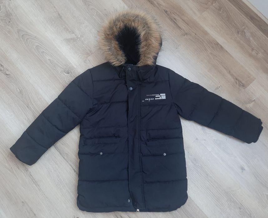 Kurtka zimowa chłopięca dłuższa 128