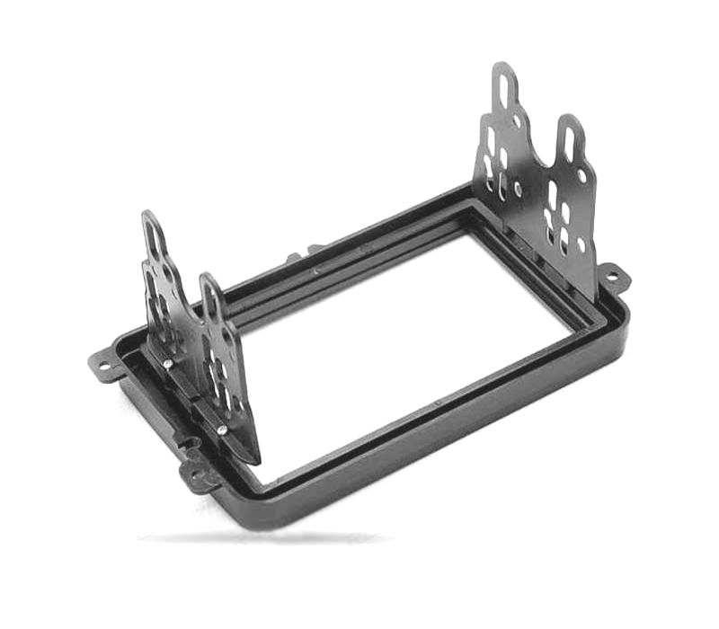 MOLDURA ADAPTADOR PRETO PARA RADIO 2-DIN SEAT ALTEA LEON TOLEDO SKODA FABIA OCTAVIA SUPERB VW TIGUAN GOLF PASSAT POLO.
