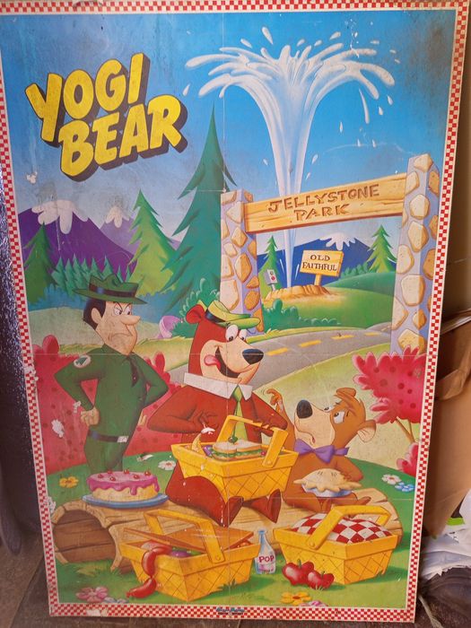 Cartaz yogi Bear antigo