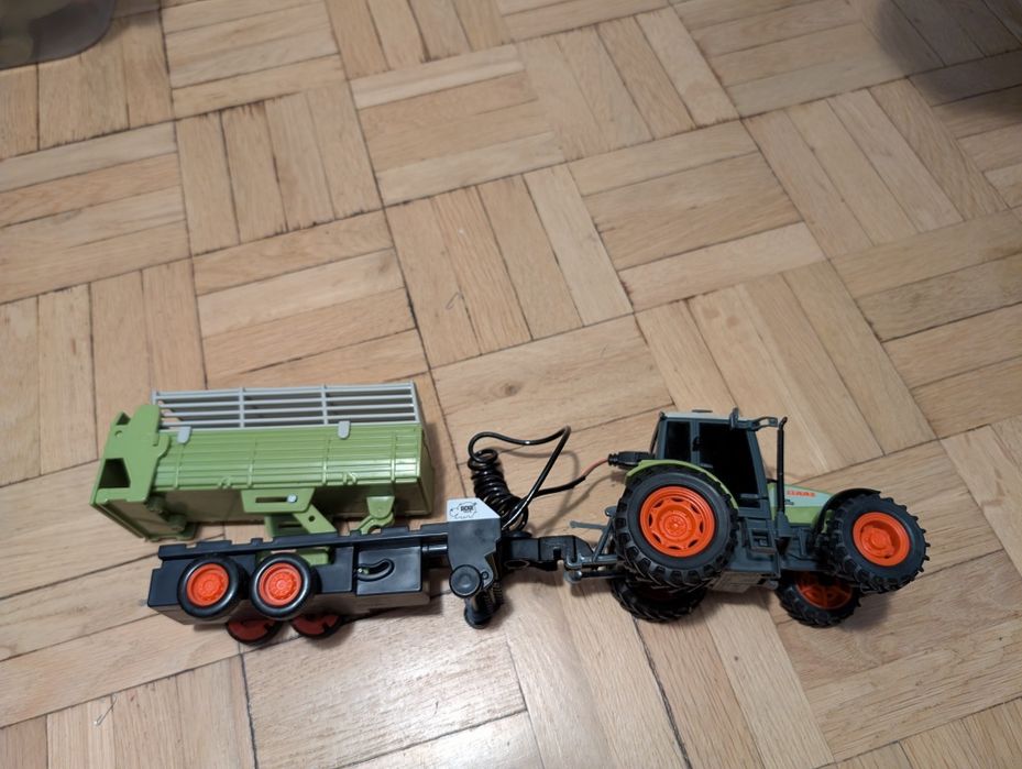Traktor Dickie Claas Ares z przyczepą
