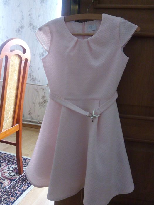 Sukienka dziewczęca pudrowy róż