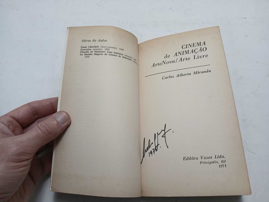 Livro - Cinema de animação - Carlos Alberto Miranda - Arte Nova Livre