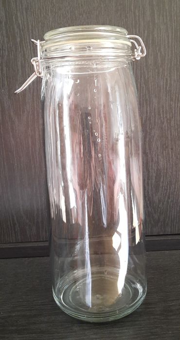 Szczelny słoik szklany z silikonową uszczelką * 2 litry