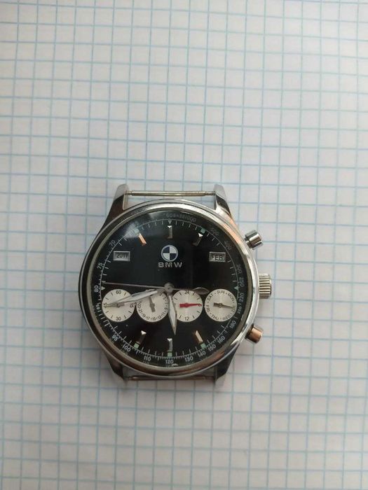 Шикарний рідкісний чоловічий годинник-хронограф BMW