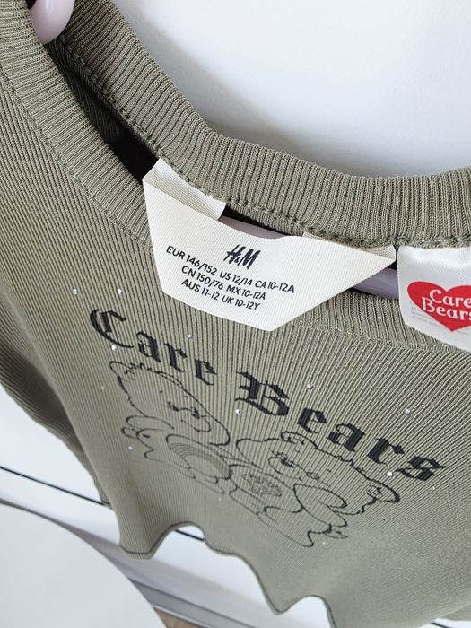 Koszulka t-shirt prążek H&M rozmiar 146/152 cm