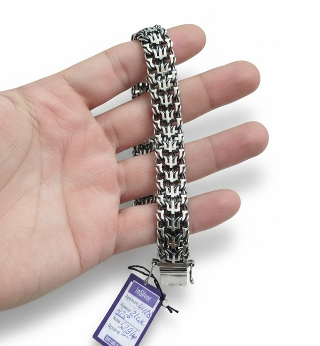 Срібний браслет 52.5г серебряный браслет серебро срібло браслети 925