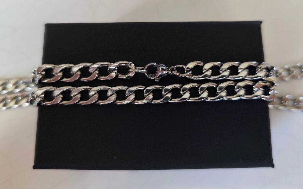 Naszyjnik męski , łańcuszek 6 mm , 55 cm