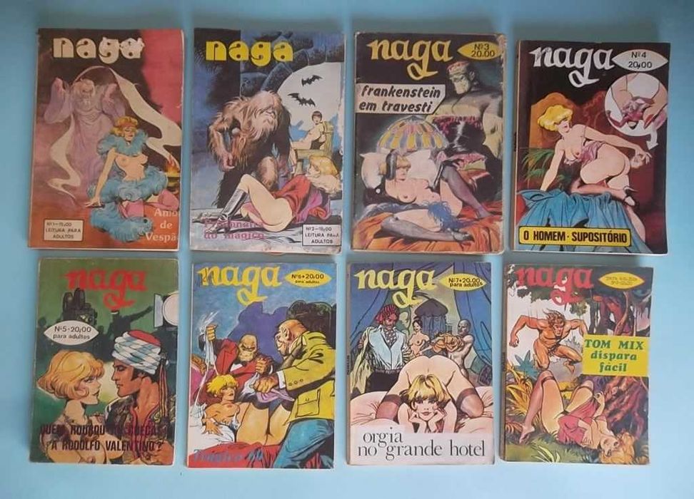 "NAGA" - Revista BD adultos, arte de LEONE FROLLO.