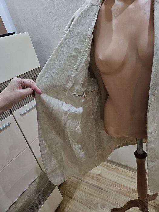 Męska marynarka 40% wełna 20%len