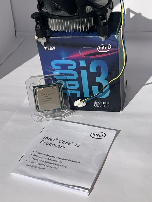 Intel Core i3-9100F 3.6GHz (Até 4.2GHz Turbo) LGA1151 — Caixa Completa (Como Novo)
