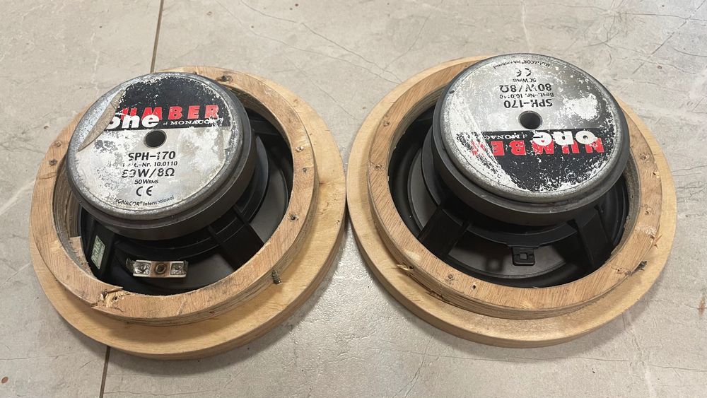 Мидбасы Monacor SPH-170 (8 Ом, Германия) для Hi-Fi и SQ авто
