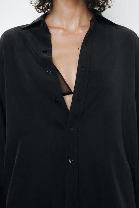 Шовкова сорочка zara zw collection