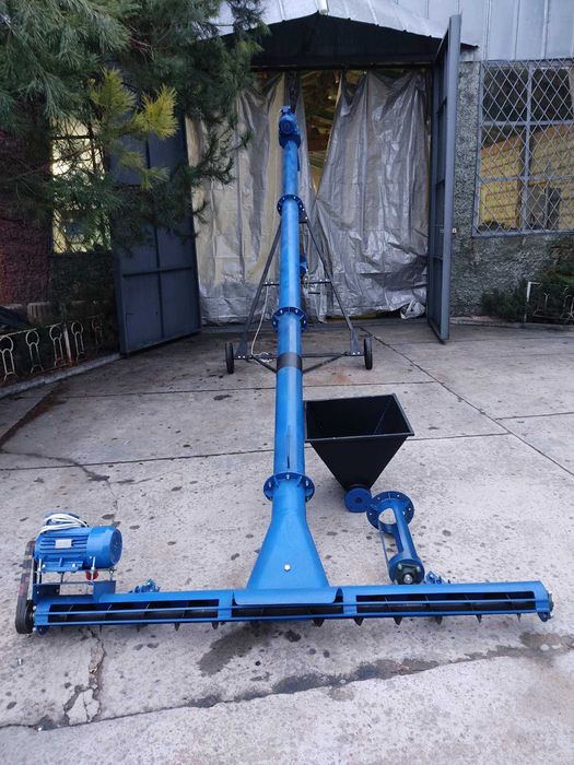 Транспортер для зерна. Шнековый погрузчик. Конвеєр гвинтовий Ф108х6