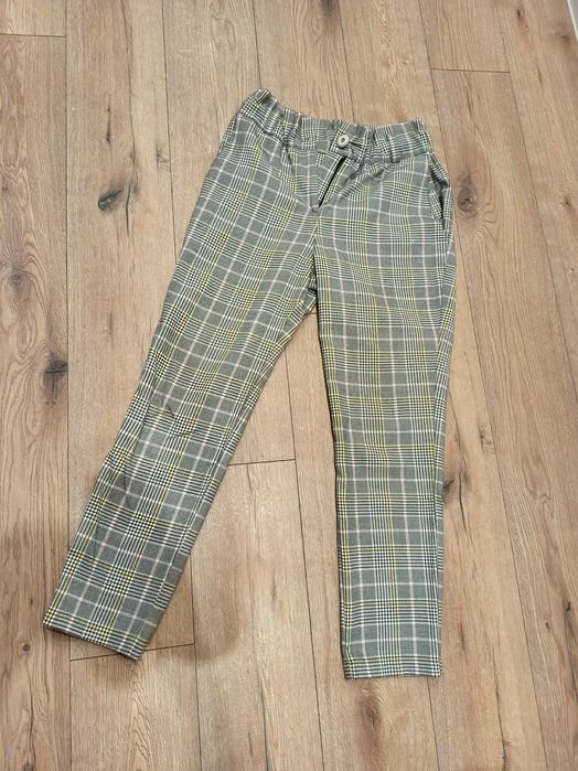 komplet kostium damski wiosna krata