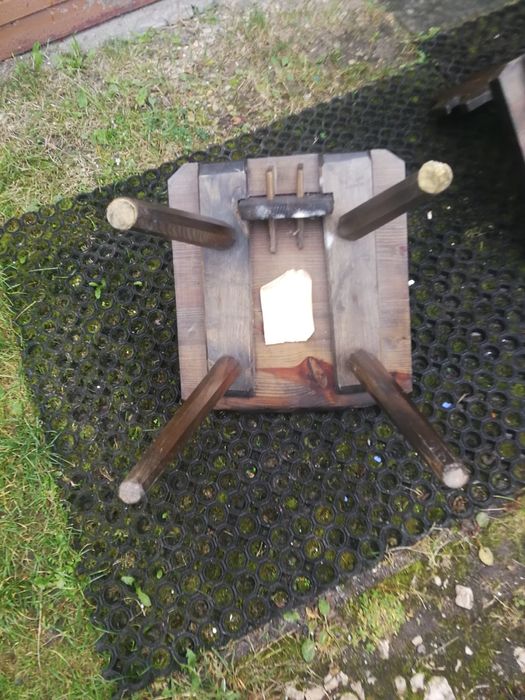 Krzesła zydle cepelia drewno w oryginale niemalowane