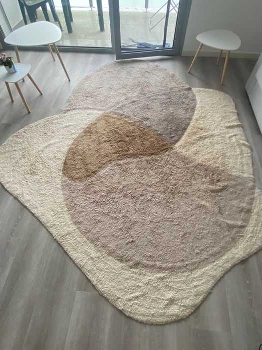 Tapete de Algodão (300x253 cm) Cores Naturais